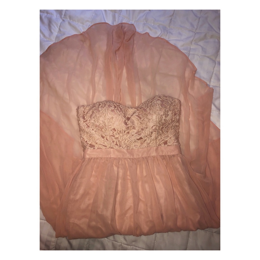 blush pink dress.